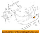 97050580300g2l Porsche Oem Panamera Rear Hook Eye Cap Cover