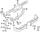 9l3z17906a Ford Bumper Genuine Oem