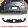A-370z-dif  Unbranded Carbon Fiber Rear Bumper Diffuser Kits For Onwards Nissan