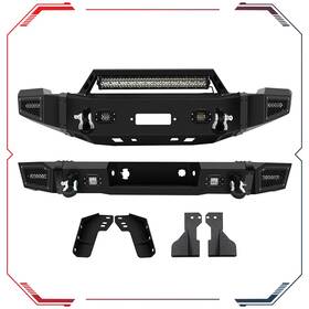 A-carp839757s01 A-carparts Front Rear Bumper For 2011-14 Chevy Silverado 2500 3500 Built-in Led Lights