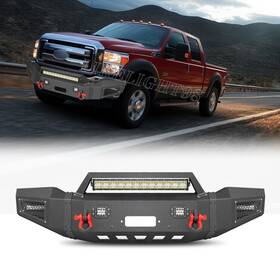 Aaiwa 749838980589 Fits 1999-2004 Ford F250 F350 Front Bumper With Winch Plate And Lights