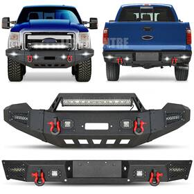 Aaiwa 791872322061 Front Or Rear Bumper With Winch Plate For 2011-2016 Ford F250/f350/f450 Super Duty