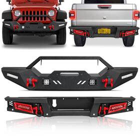 Eg-qg01-jt-hg01 Aaiwa For 2020-2024 Jeep Gladiator Jt Front/rear Bumper With Tire Carrier&led Light