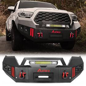 Eg-qptmqg-04 Aaiwa For 2016-2023 Toyota Tacoma Front Rear Bumper Winch Plate Led Lights 001
