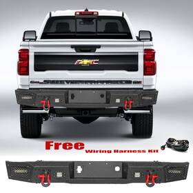 Si25-hg02 Aaiwa For 2011-2014 Chevy Silverado Gmc Sierra 2500/3500 Rear Bumper With Light 02