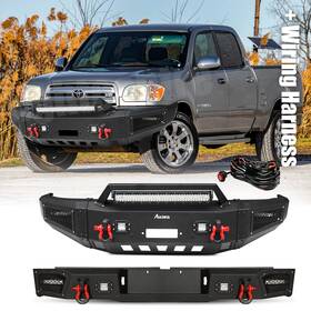 Tu-qg04-e Aaiwa Front&rear Bumper For 2000-2004 2005 2006 Toyota Tundra With Winch Plate&d-rings