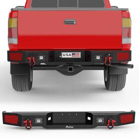 Tulphg-02 Aaiwa Steel Rear Bumpe With Sensor Hole Led Lights D-rings For Toyota Tundra 2000-2006
