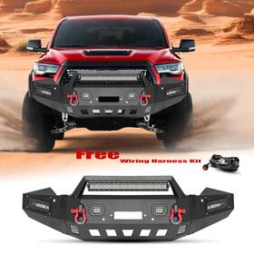 Tulpqg-02 Aaiwa For 2022-2024 Toyota Tundra Steel Front Bumper With Winch Plate Lights 001