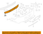 Dr3z17788a Absorber Oem Ford 13-14 Foam Mustang Impact Bumper-bumper