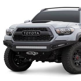 Addictive Desert Designs F687382730103 For Toyota Tacoma 16-23 Honeybadger Full Width Black Front Winch Hd Bumper