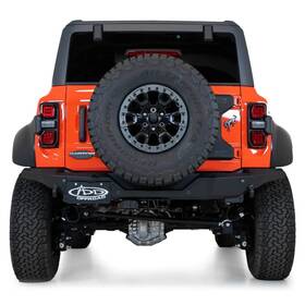 R26012na0103 Addictive Desert Designs For Ford Bronco 22-24 Rock Fighter Full Width Hammer Black Rear Hd Bumper
