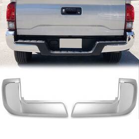 Aftermarket 705830094211 Bumper End Caps For Toyota Tacoma 2016-2023 Set Of 2 Rear Lh And Rh Chrome