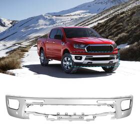 Lb3z17757a Aftermarket Products Fo1002438 Chrome Steel Front Bumper For 2019-2023 Ford Ranger With Sensor Holes