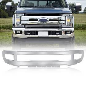 Fo1002442 Aftermarket Products Chrome Front Bumper Face Bar For 2017-2019 Ford F250 F350 Super Duty With Fog Holes