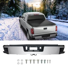 Gm1103185 Aftermarket Products Chrome Steel Rear Bumper Assembly For 2015-2019 Silverado Sierra 2500hd 3500hd