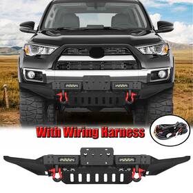 Ru-egqg01-hg01 Aiwargod Hd Steel Front Bumper For 2015-2020 Toyota 4runner With Winch Plate&led Lights New
