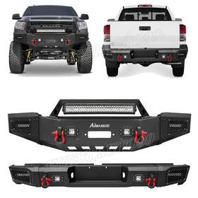 Tulpqg-01 Aiwargod Aaiwa Steel Front/rear Bumper For 2007-2013 Toyota Tundra With Winch Plate&lights