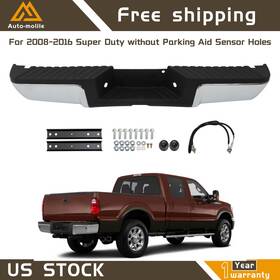 Ml1734952le Antuko For 2008-2016 Ford F-250 F-350 F-450 Super Duty Rear Step Bumper Assembly Chrome