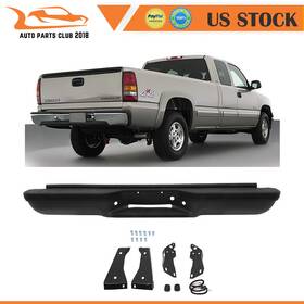 Ap126870-p01 Apc New Black Rear Bumper Assembly For 1988-2000 Chevy Silverado Sierra 1500 2500