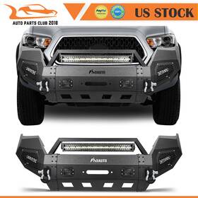 Ap839799-apc-p01c Apc Front Rear Bumper For 2016-2019 Toyota Tacoma Heavy Duty With Winch Plate Led Light