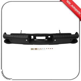 App16357501s App Autoparts Textured Steel Rear Bumper For 2014-2018 Chevy Silverado Gmc Sierra 1500 Guard