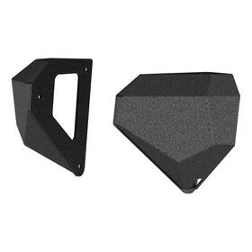 2081207 Aries Trailchaser Black Aluminum Front Bumper Corners Part#