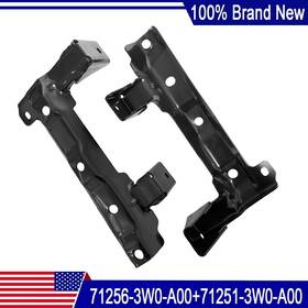 712563w0a00 Asgpart For 2023-2025 Honda Hr-v Pair Front Steel Bumper Brackets Set Left Right Side