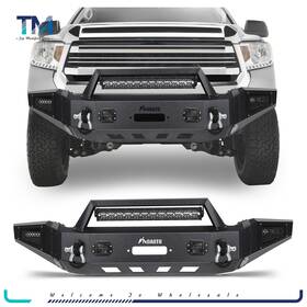 Aup12663001s Asucarparts Front Bumper For 2014-2021 Toyota Tundra With Winch Plate And Led Lights D-rings