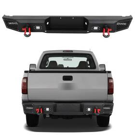 Aup128721801s Asucarparts Rear Bumper With Led Lights For 1999-2016 Ford F250 F350 F450 F550 Super Duty