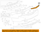 20907953 Ats-bumper Trim-molding Cadillac 13-14 Gm Oem