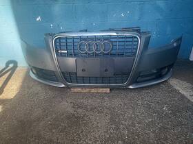 105-59079a Audi 08 A4 S-l-line Sedan Front Bumper Cover Assembly Dolphin Gray Code Lx7z