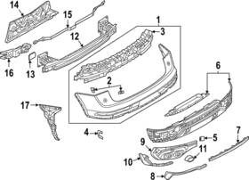 80f-807-967-a-t94 Audi Genuine Outer Molding