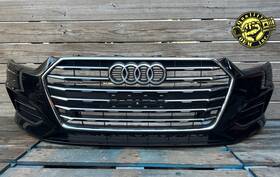 8w6853037 Audi 2018-2019 A5 Front Bumper With Grilles And Park Sensors Assembly Black Oem