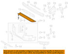 8k0807233b Audi Quattro A4 Plate Grille- Oem Front 09-12 Bumper