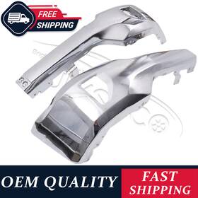 Auimsoco 621368627243 Chrome Front Bumper With Fog Light Holes For 2016-2018 Chevy Silverado 1500