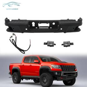 Gm1103205 Auto-summer Rear Step Bumper For 2019-2020 2021 Colorado Canyon With Sensor Black Painted