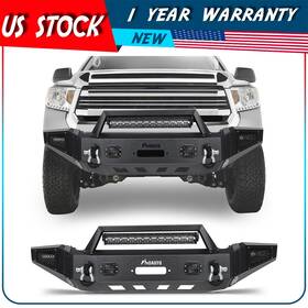 Ad12663001s Autodayplus Front Bumper With D-ring Winch Seat Led Light For 2014 2015 16-2021 Toyota Tundra