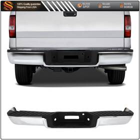 Aut12866801s Autodealsparts Chrome Rear Step Bumper For 2006 2007 2008 Ford F-150 Without Park Sensor Hole