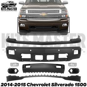 16576564 Autoelements Usa Front Bumper Paintable And Fog Lights Kit For 2014-2015 Chevrolet Silverado 1500