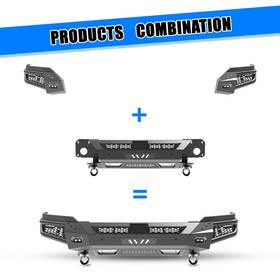 Nrm06a101-1a Autofree 2b 3b 4-bx For 2025-2026 Ram 1500 Heavy Duty Front Bumper Side Wings Bull Bar Winch Plate