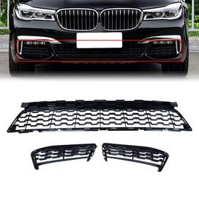 51118061124 Autofutr New Front Bumper Grille Assembly Kit For 2016-2018 Bmw 7-series