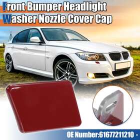 61677211210 Automall Tech Right Passenger Side Front Bumper Washer Nozzle Cover For Bmw E90 Gloss Red
