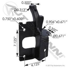 564.59618r Automann Bumper Bracket Rh For Kenworth