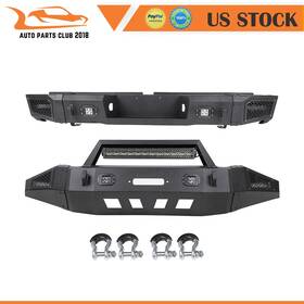 Autopartsclub2018 Ap83579101c Front Rear Bumper Assemblies For 2007-2013 Toyota Tundra With Lights D-ring Winch