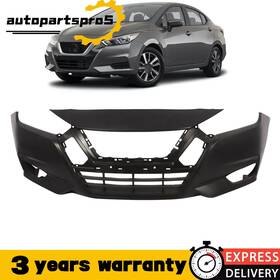 Ni1000333 Autopartspro5 For 2020 2021 2022 Nissan Versa Sedan New Primered - Front Bumper Cover Fascia