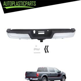 Apc1301440tt Autoplasticparts Chrome Rear Step Bumper With Max Tow Sensor Holes For Ford F-150 2021 2022-2023