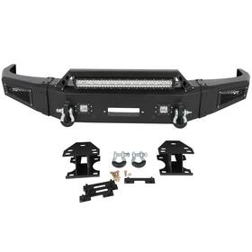 Au127631py01 Autopuppy For 2014-2015 Chevy Silverado 1500 Off-road Front Bumper With Winch Seat Textured
