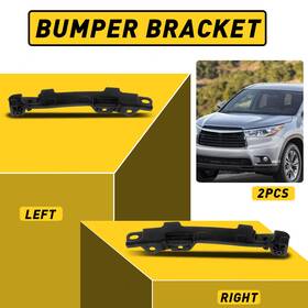 14889067 Auxito Fit For 2014-2019 Toyota Highlander Front Bumper Bracket Left Right Set Pair