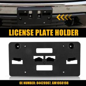 16587863 Auxito Front Bumper License Plate Bracket Tag Holder For 2019-2021 Gmc Sierra 1500 F