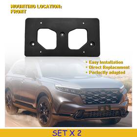 Auxito 191275920596 2pcs For 2023 2024 2025 Honda Cr-v Front License Plate Holder Bracket With Screws
